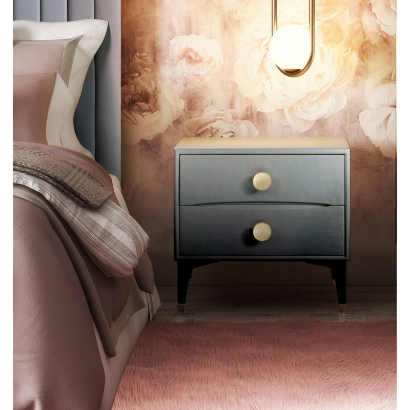 25'' W Nightstand, Gray