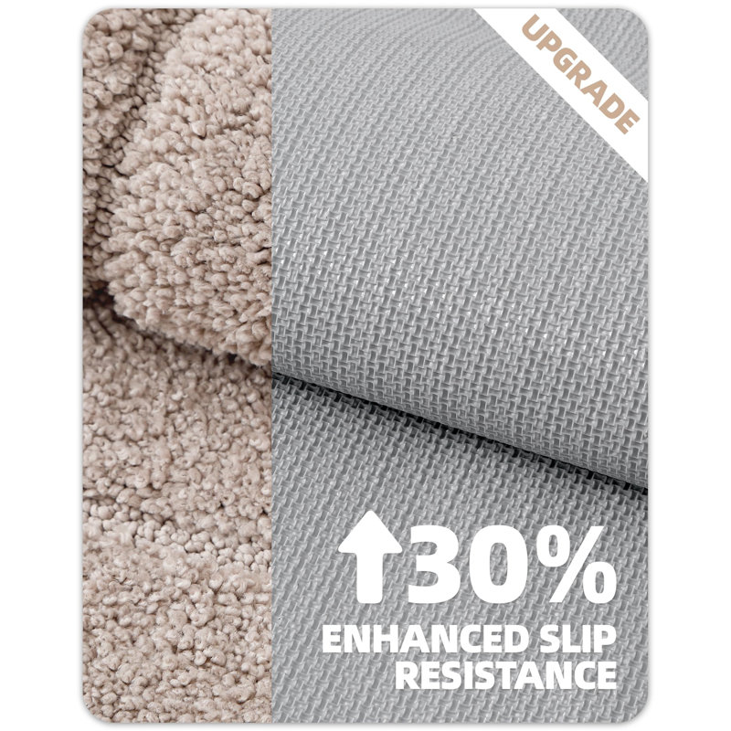 Tapis de salle de bain, Brun, L 43 po x l 24 po