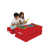 100 % polyester rouge est en rupture de stock