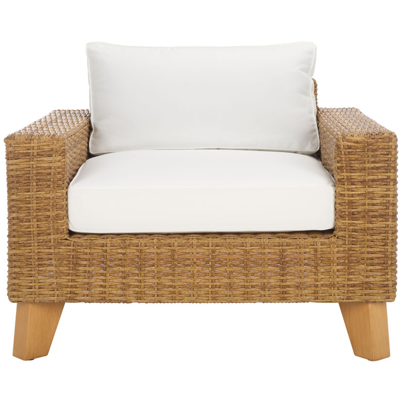 Margarita Wicker Patio Chair, Natural
