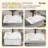 31.5" W X 22" D ADA Compliant Ceramic Bathroom Sink Wall-Mounted Rectangular White Sink Wall Hung Accessible Vessel Sink with Integrated Handles & Single Pre-Drilled Faucet Hole