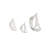 Yezr Aluminum Metal Sail Boat Decorative Silver Sculpture Set