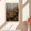 Misty Autumn Forest Scene-1888040336