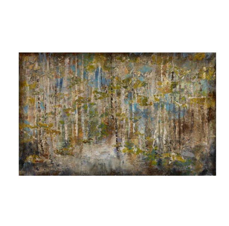 Spring Forest Print by Alexys Henry, 50" H x 80" W x 1.5" D, Glass Coat
