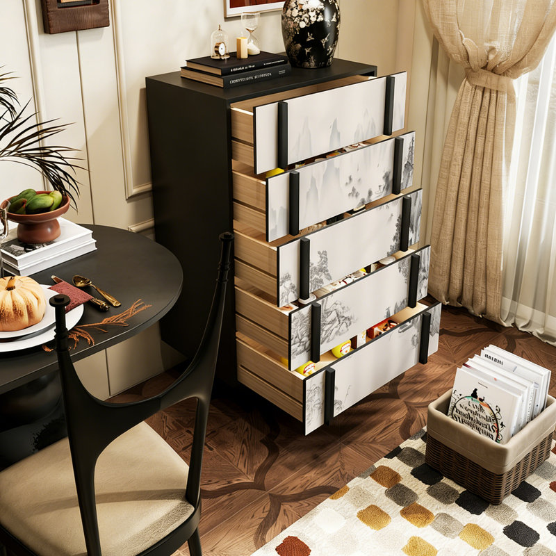 Armoire de rangement 5 tiroirs Vintage