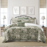 Dolce  Spring Green Cotton Duvet Cover Set  8 Piece