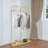 47.2" Wedding Dress Display Stand Clothes Rack Metal Garment Rack Clothes Rail Gold