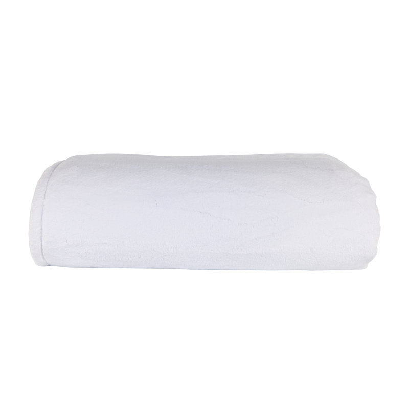 Couverture nuage, Blanc, L 96 po x l 90 po