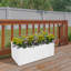 Grande boîte à fleurs extérieure en acier 38 po x 15 po x 15 po avec drainage épissé-911939586