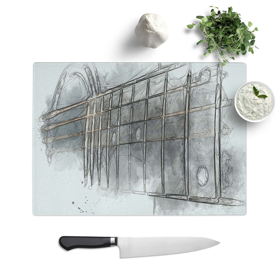 Tempered Glass Strings of the Guitar Chopping Board