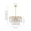Luminaire suspendu cylindrique à 9 lumières Elonso