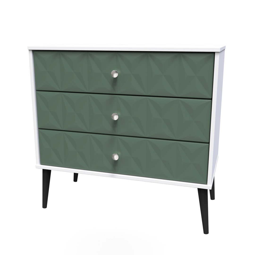 Fully Assembled Hermbusche 3 - Drawer Chest of Drawers