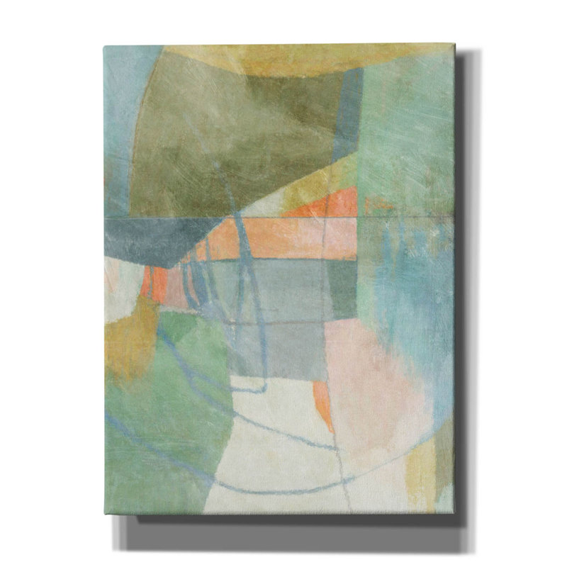 Art abstrait sur toile, "Abstract no. 13" par Suzanne Nicoll, H 16 po x l 12 po x P 0,75 po