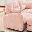 Chenille rose haut de gamme modulaire avec une conception ergonomique, une base en bois de qualité et diverses formes de combinaison pour la vie à la maison Élégant dans le matériau, installation facile