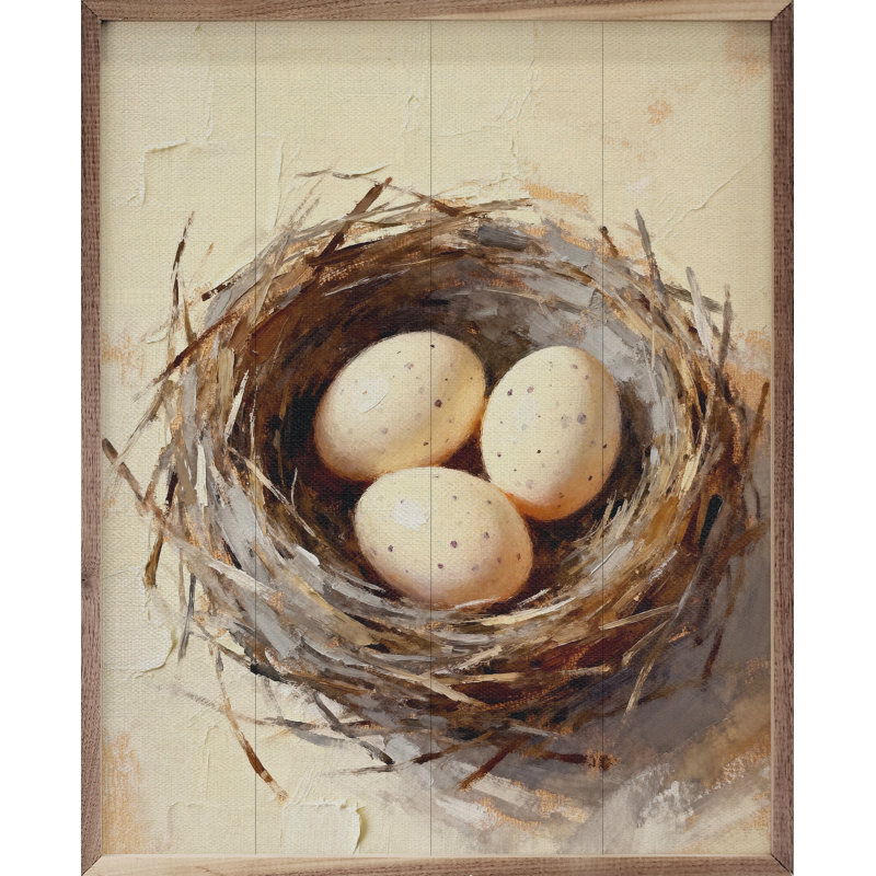 Three Egg Nest, 10" H x 8" W