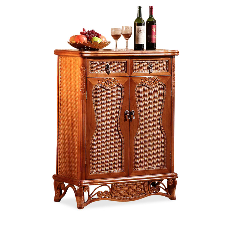 Banc de rangement pour chaussures en bois brun