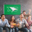Fighting Hawks de North Dakota - drapeau en nylon imprimé 3 pi x 5 pi - Licence NCAA