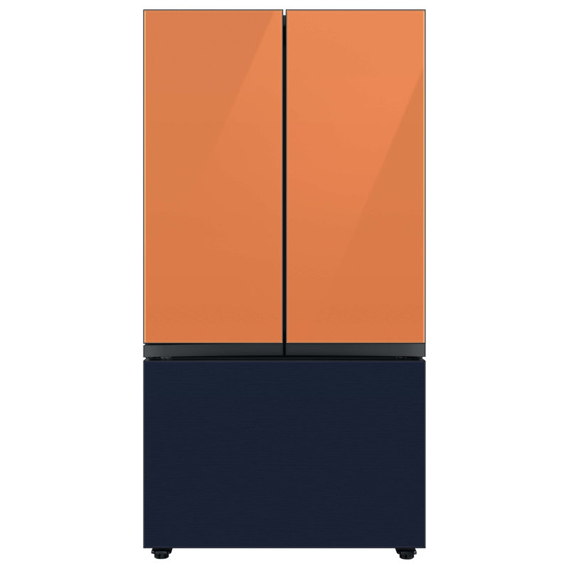 Samsung 24 cu. ft. Smart Bespoke 3-Door French-Door Refrigerator with Customizable Panel Colors and AutoFill Water Pitcher in Custom Panel-Ready