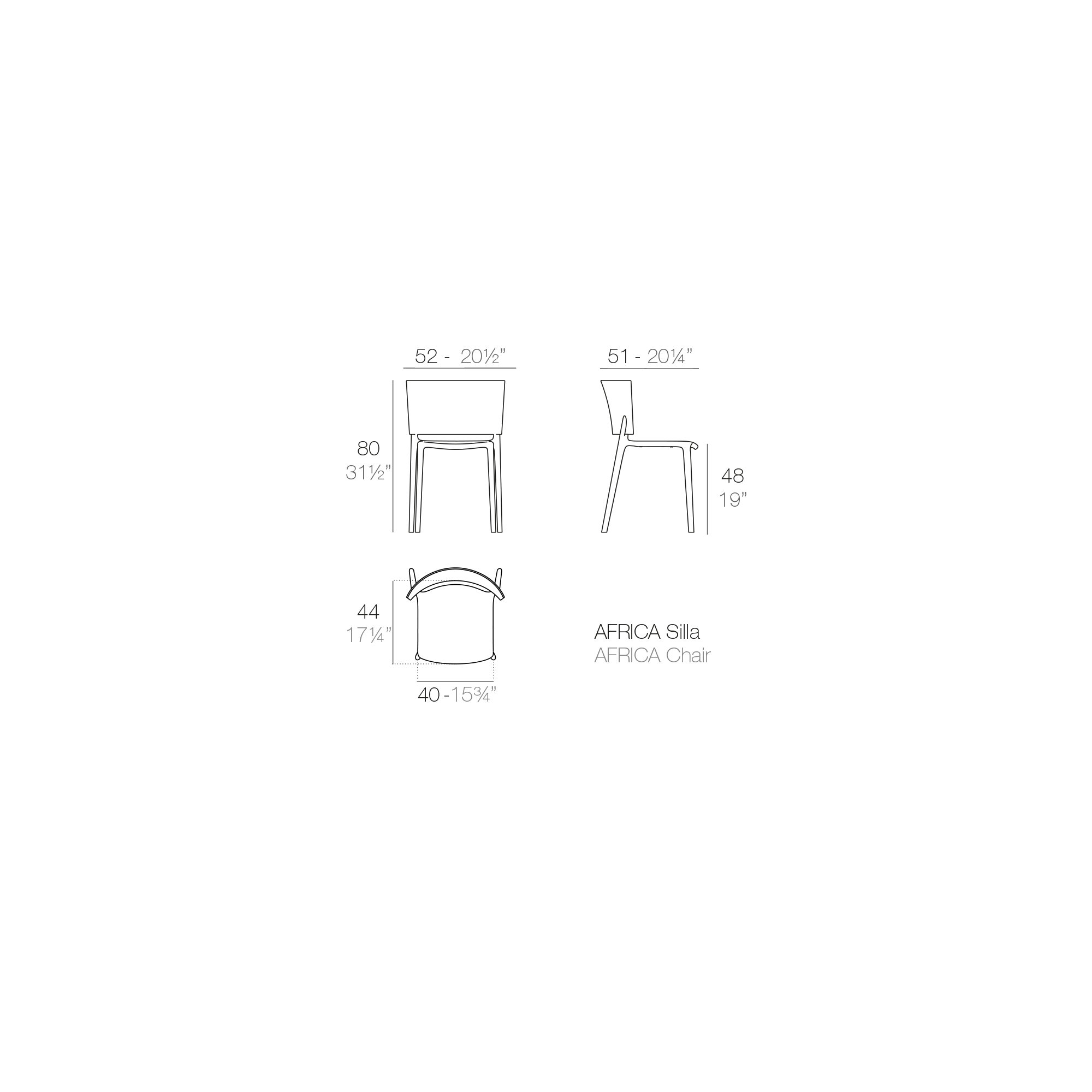 Africa Chair, Black