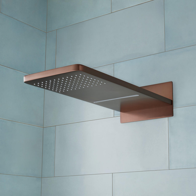 Calhoun Shower System with Rainfall Shower Head and Hand Shower, Oil Rubbed Bronze
