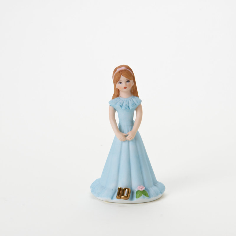 Figurine 5,5 po H 5,5 po, Brun et bleu