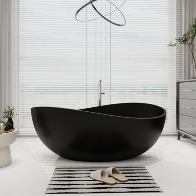Baignoire de trempage autoportante 63 po x 38 po