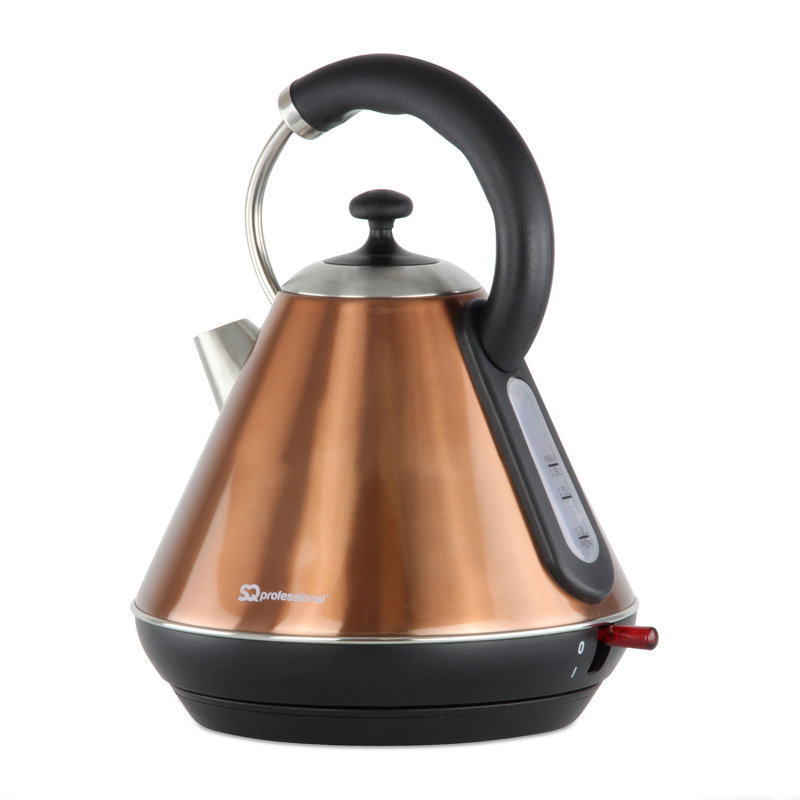SQ Professional Gems 1.8L Stainless Steel Electric Tea Kettle, Axinite (Copper)
