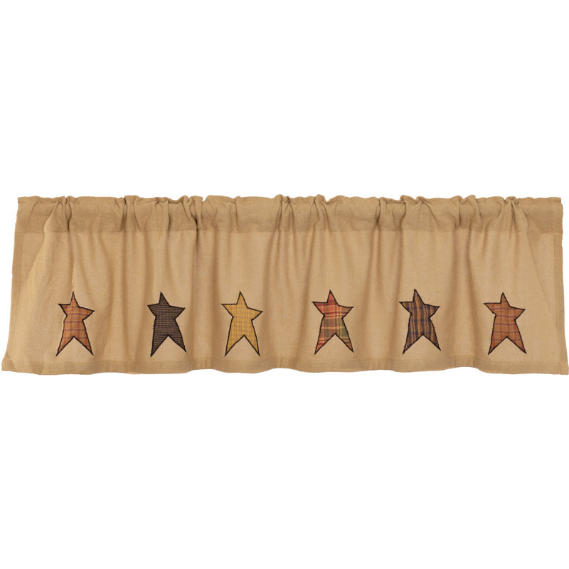 Lilian Cotton Geometric Tailored Window Valance