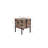 Trunk Table And Side Table S/3 with Large Storage Dress