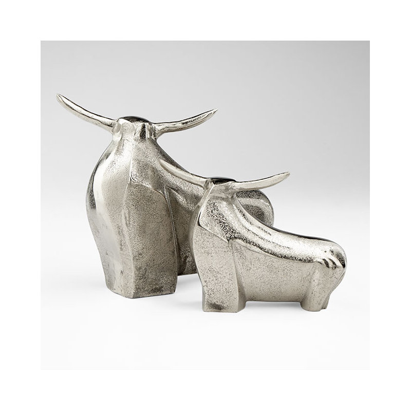 Freeplay Bull Decorative Object, 7.5" H x 10.5" W x 4.25" D