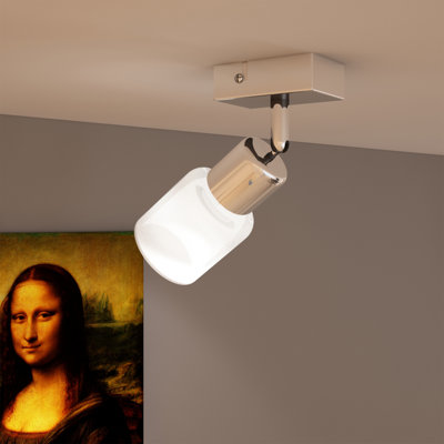 Glass LED Semi Flush Mount