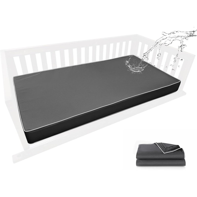 Waterproof Twin Size Porch Mattress Cover, Inch Outdoor Daybed Swing Cushion Slipcover, Fade-Resistant Fabric Patio Bed Cover, Cover Only