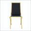Chaise de salle à manger en métal doré à pieds en métal doré - ensemble de 4-129041854-129041855-129041858