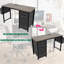 Bureau de 47,3 po avec prise de courant, 3 tiroirs et poche latérale, facile à assembler, structure stable réversible pour le bureau à domicile-363732639