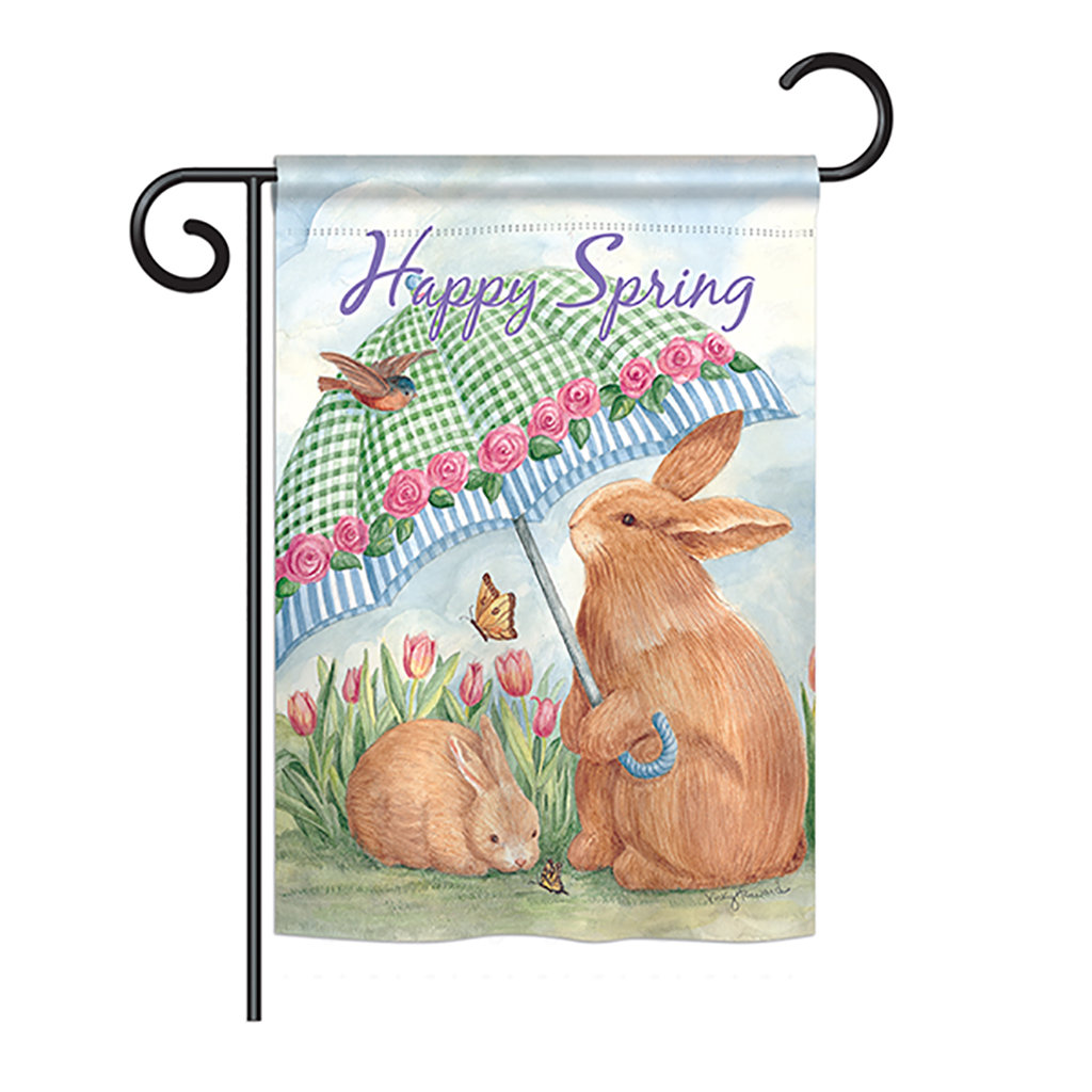 Double Sided 18.5'' H x 13'' W Polyester Animal Garden Flag Breeze Decor