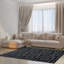 Gris géométrique/tapis décoratif noir Raminez-24782206