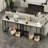 39.4" Marble Console Table Sintered Stone High-End Sofa Side Table-1654957947