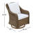 Hudson 1 Pc Swivel Club Chair