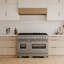 ZLINE Autograph 48" Classic Double Oven Dual Fuel Range w/ Champagne Bronze Accents-832285121-832285122