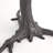 White Faux Bois Side Table-9602662