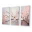 Rose et blanc, charmantes fleurs printanières - fleurs, art mural-677905151-677905149