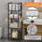 4-Tier M-Shaped Free Standing Metal Towel Rack - Detachable Dividers for Bathroom/Pool Space-Saving Storage