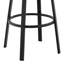 Cemalettin 45'' Aluminum Outdoor Bar Stool with Cushion-62683120-35688834-35688833