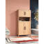 Armoire de rangement Mid-Century tissée à 4 portes avec tablettes réglables. Idéal pour les essentiels de salle à manger et le désordre du salon. Quatre structures amplement d'espace dans les portes Design Good Articles Decor. Équilibre
