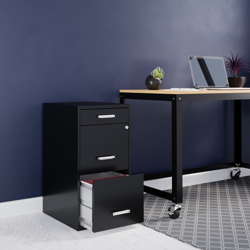 14.25'' Wide 3 -Drawer Steel File Cabinet