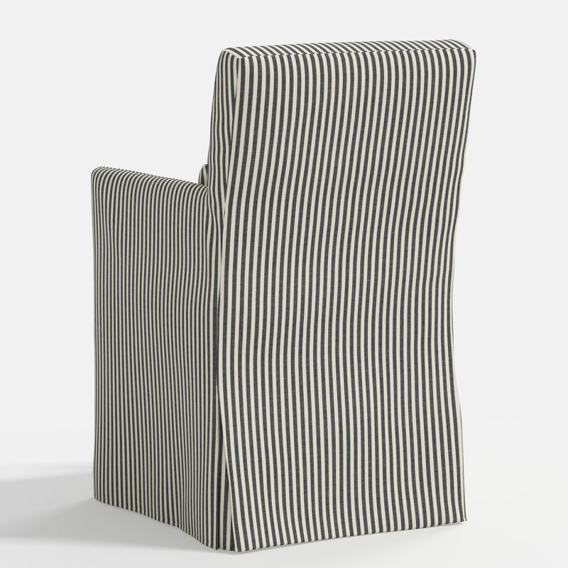 Lindy Arm Chair, Jane Stripe Carbon