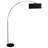 Black And Chrome Arc Floor Lamp