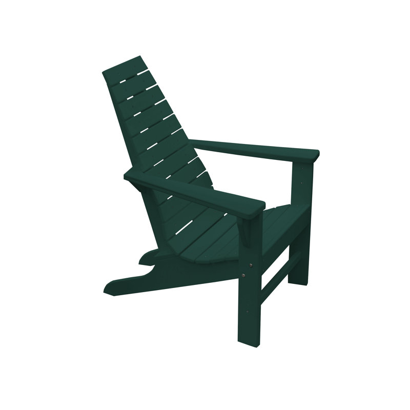 Cuadrado Outdoor Adirondack Chair, Turf Green