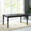 Ensemble de salle à manger à pieds tournés en bois foncé de style urbain Leviton: table et 4 chaises-114251778