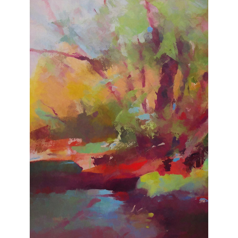 Autumnal Grove Print by Angel Estevez, Black Framed Paper, 20" H x 16" W